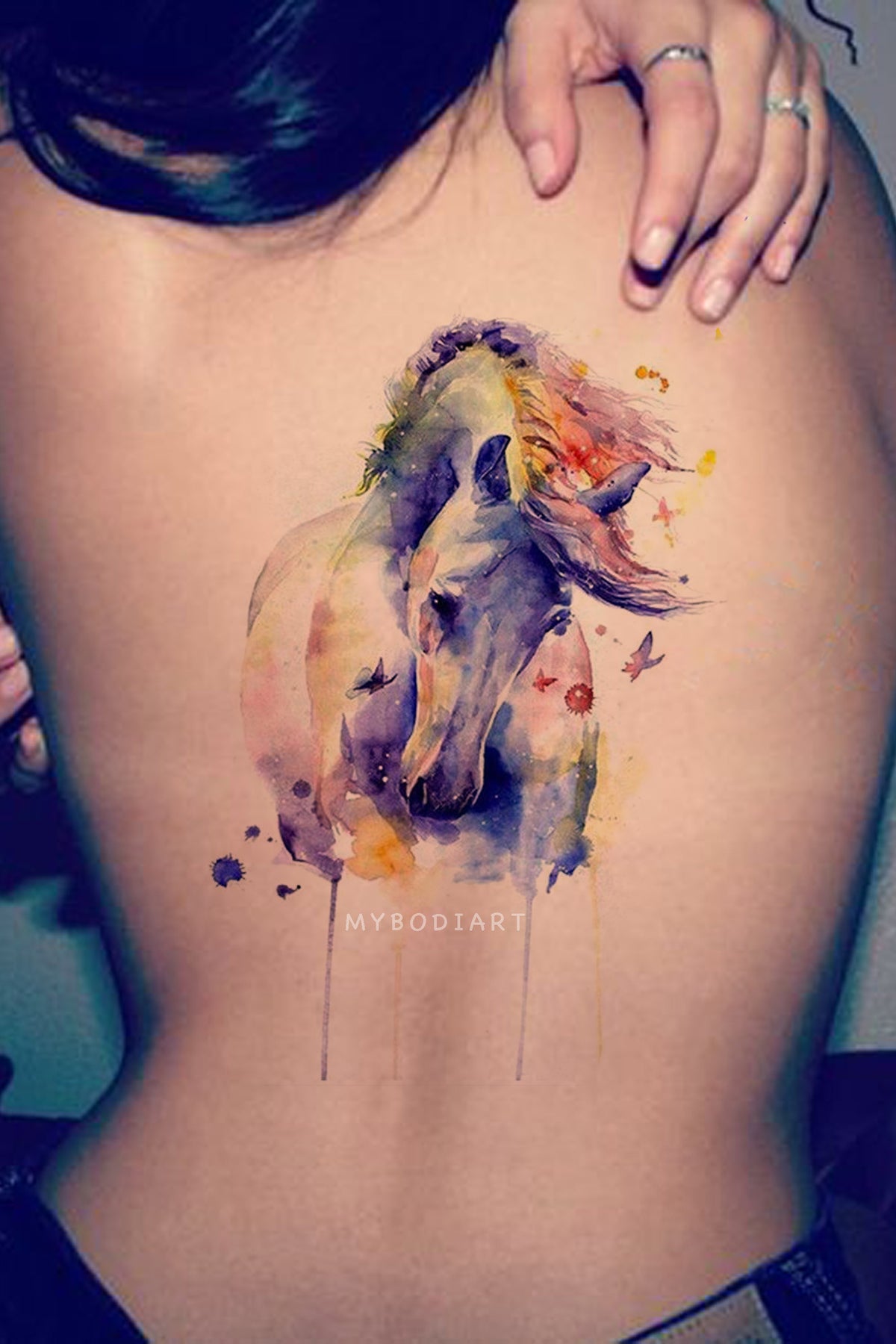 Takistir Bijouterie Online  Temporary Horse and Dreamcatcher Tattoo Tattoo