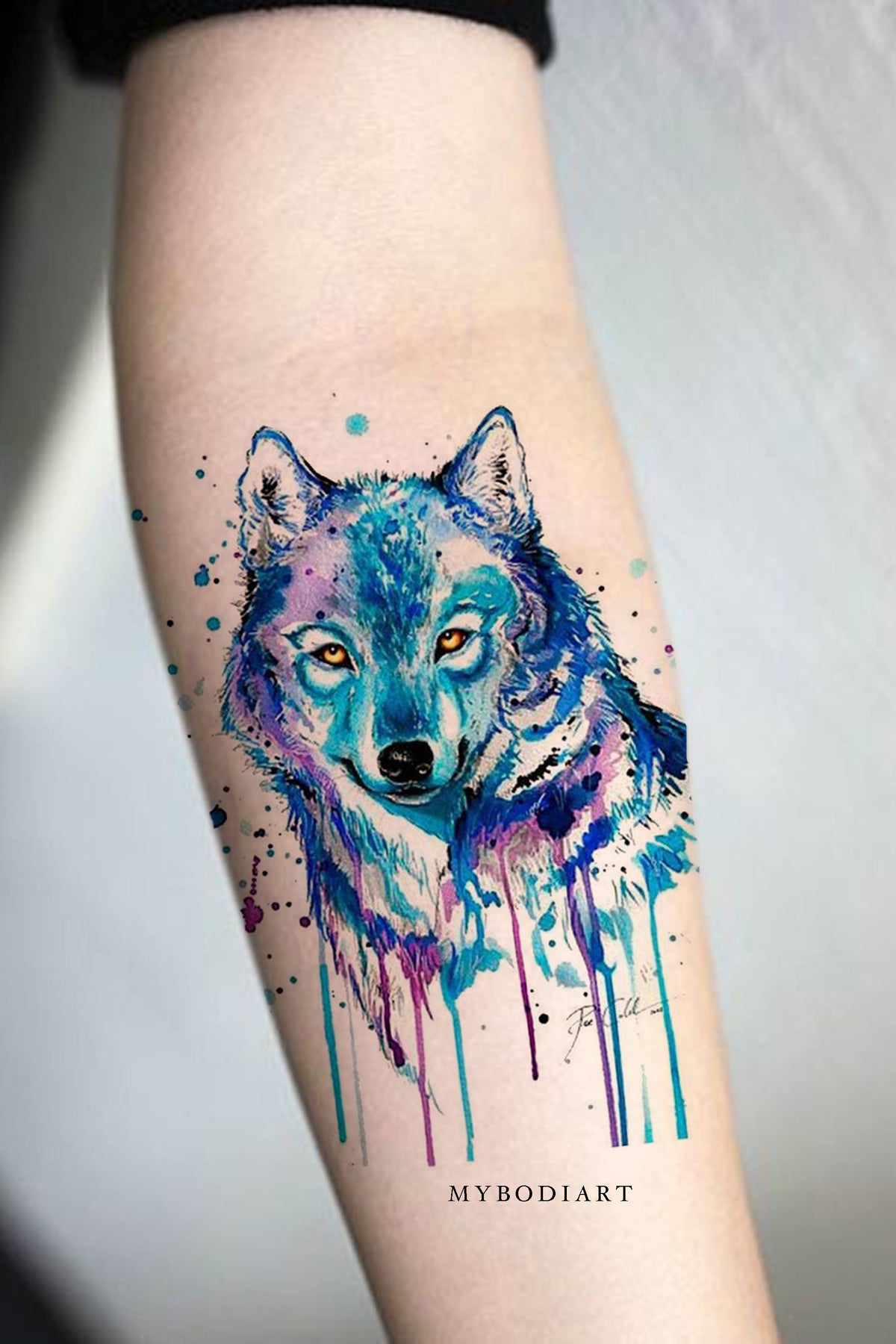 Tattoo watercolor wolf by CoconutCocaCola on DeviantArt