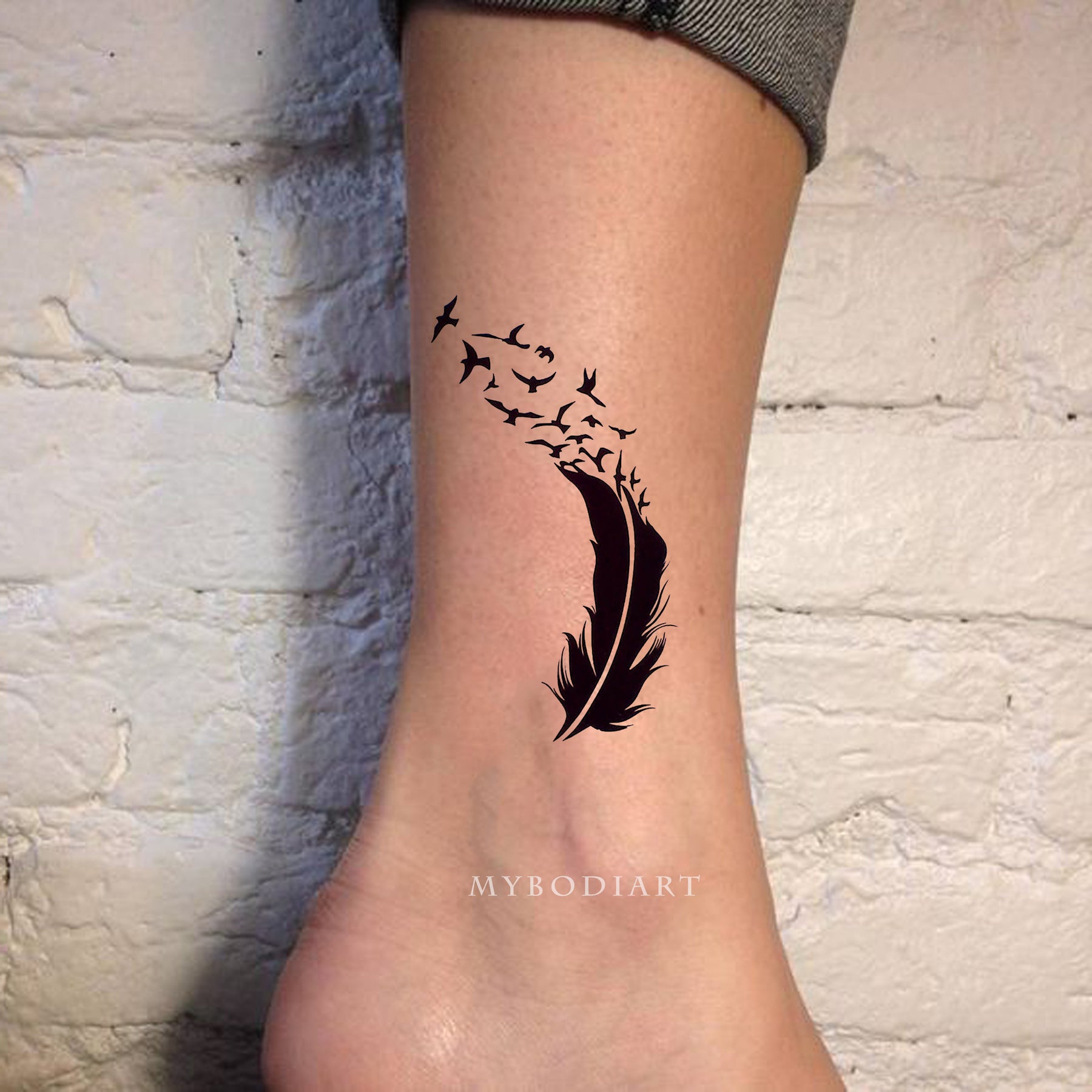 cute ankle tattoos for girls