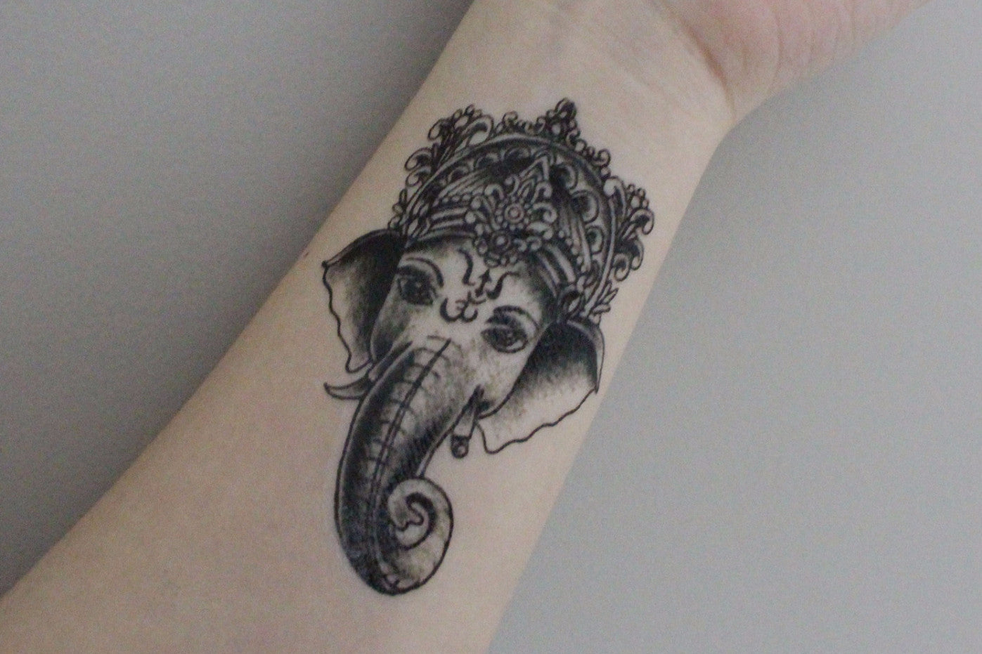 Ganesha Tattoo Tribal Tattoo, Temporary Tattoo Sleeve, Elephant, Arm ...