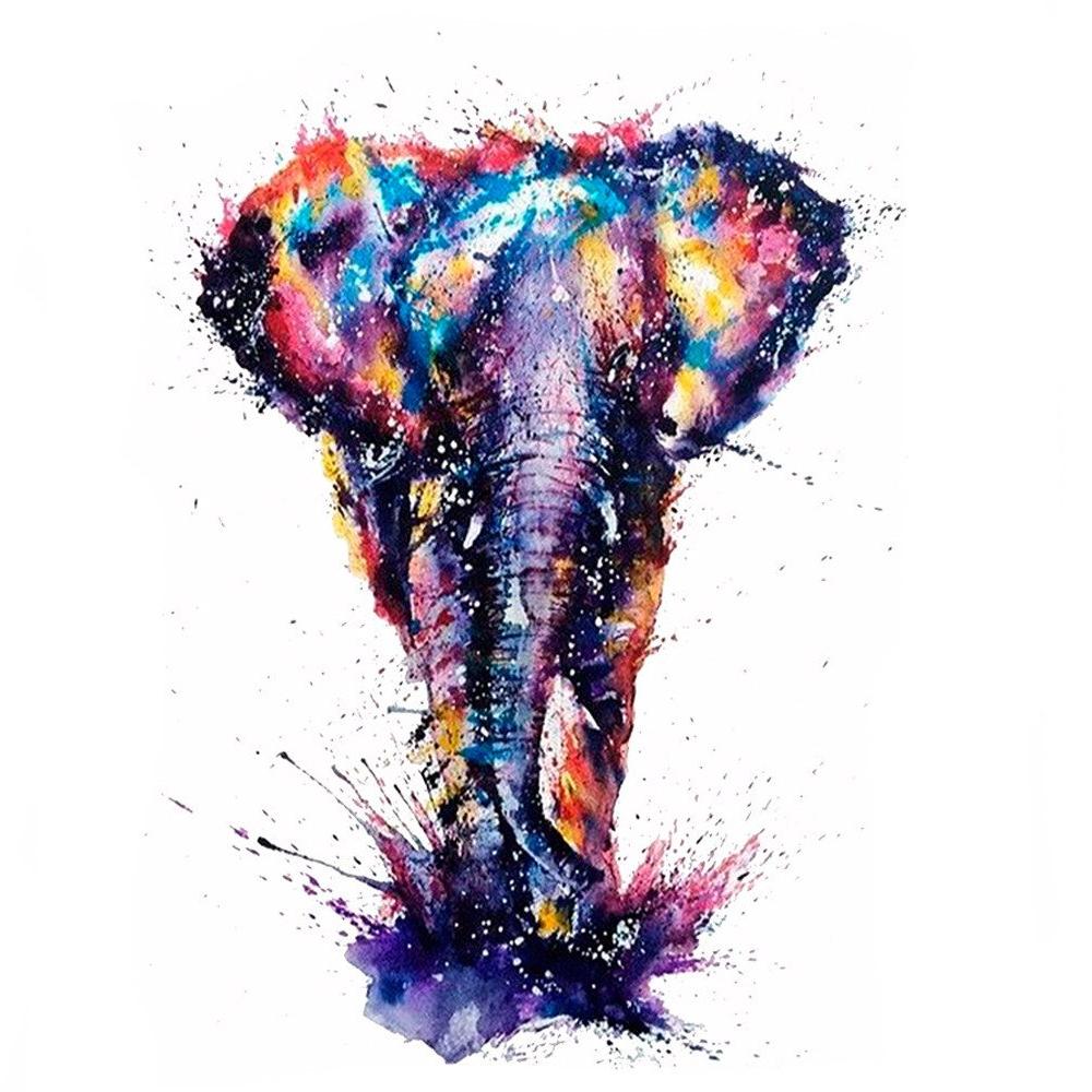 Watercolor Elephant Tattoo – MyBodiArt