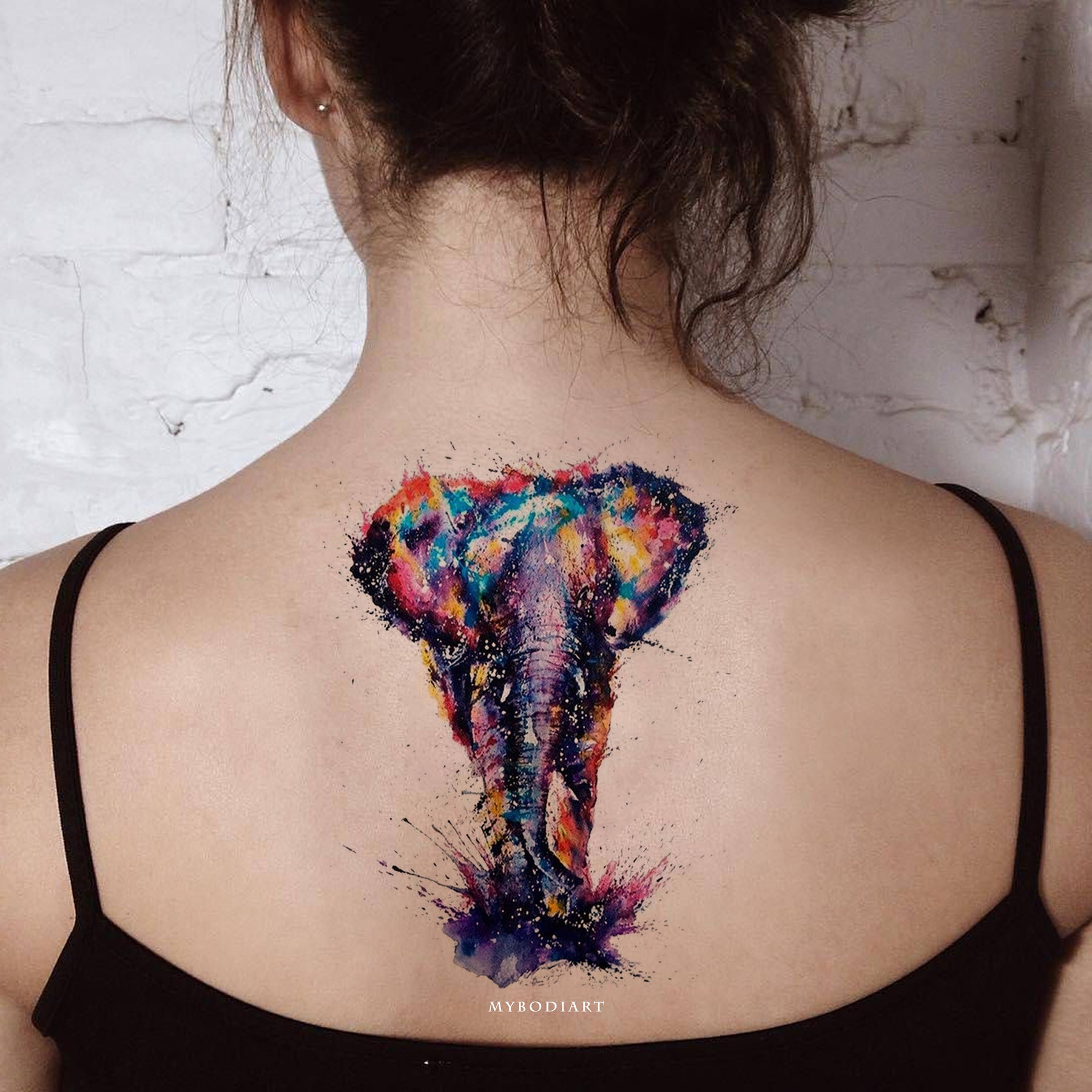 Freehand watercolor elephant tattoo by Mentjuh on DeviantArt