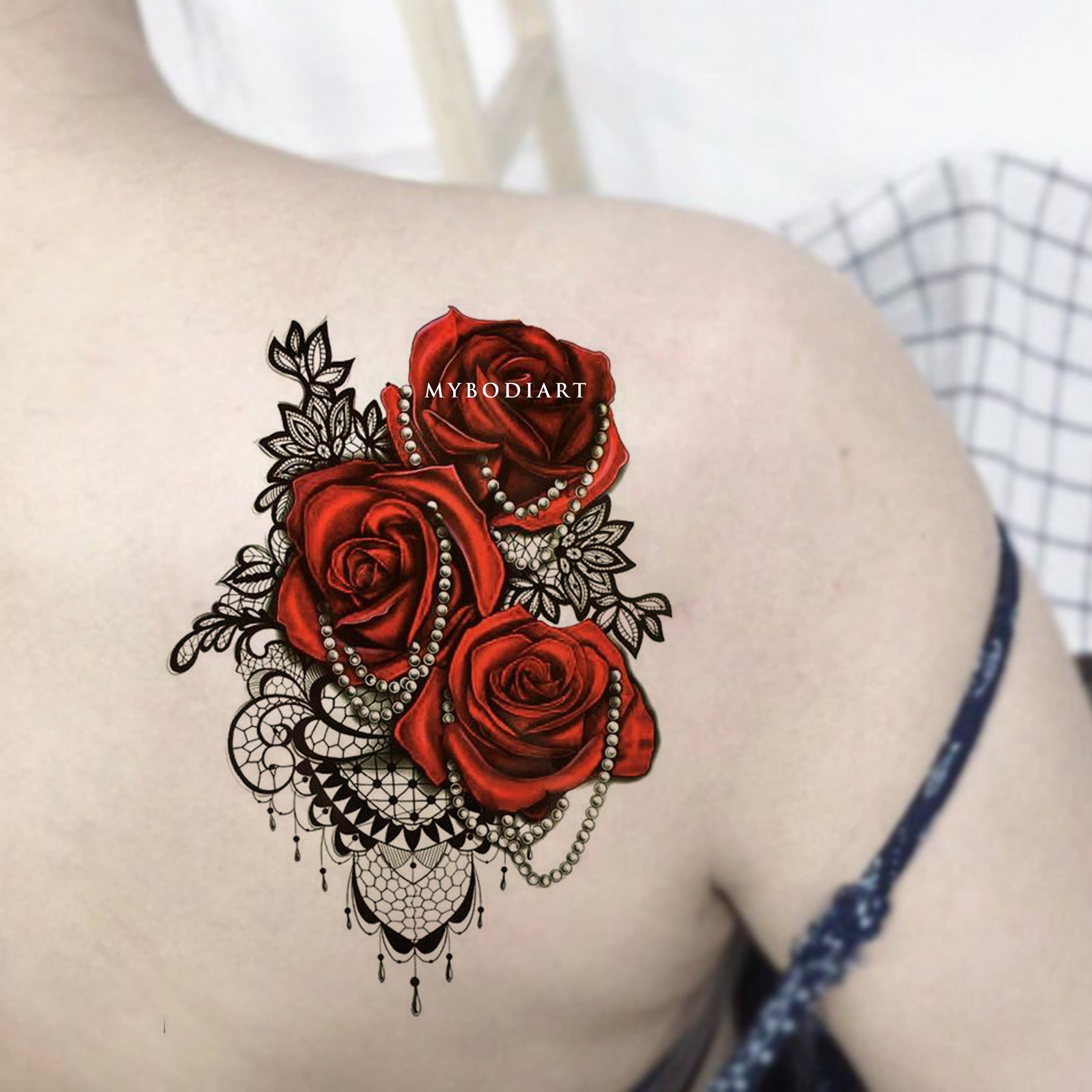 gothic black rose tattoo designs