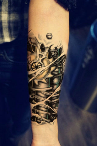 Bionic Arm Temporary Tattoo, Robot Arm Temporary Tattoo ...