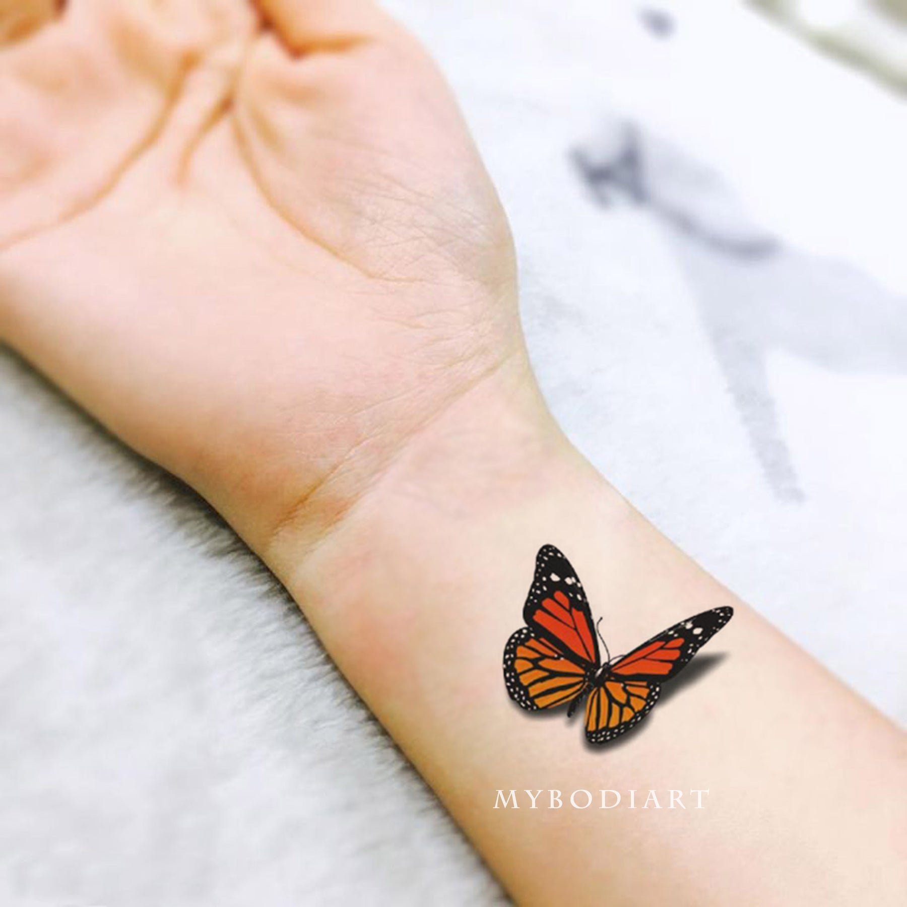 Small Monarch Butterfly Tattoo Small Temporary Tattoo Butterfly Tattoos Vintage Tattoo Feminine Tattoo Womens Tattoo 3d Quote Monarch Butterfly Cute Watercolor Mybodiart