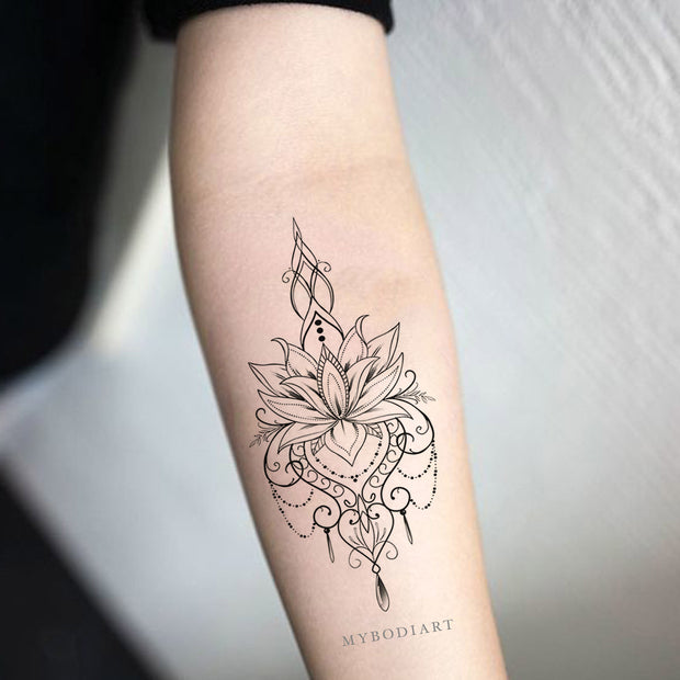 Lotus Temporary Tattoos – MyBodiArt