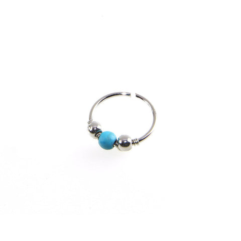 Calliope Turquoise 16G Ring Piercing – MyBodiArt