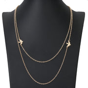 Download Everly Sparrow Bird Floating Layered Necklace in Gold or ...