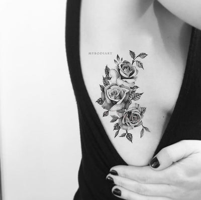 Flower Tattoos : Rose side tattoo – 50 Rib Tattoos for Gir… | Flickr