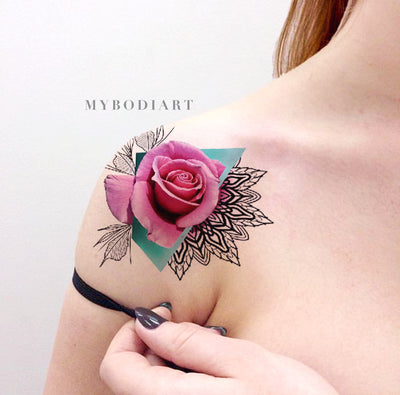 Mandala & Lotus Temporary Tattoos – MyBodiArt