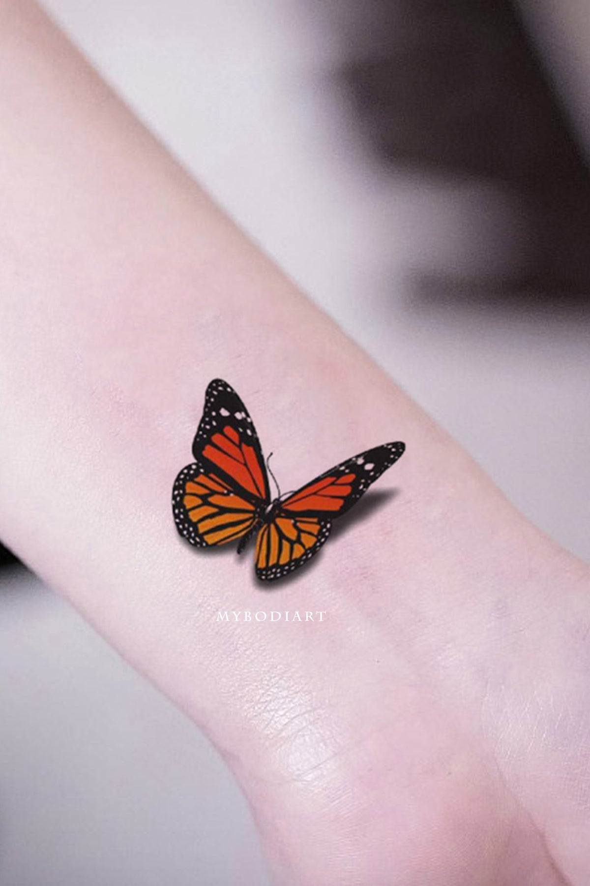 Tatuaje mariposa 3D  Logia Tattoo Barcelona