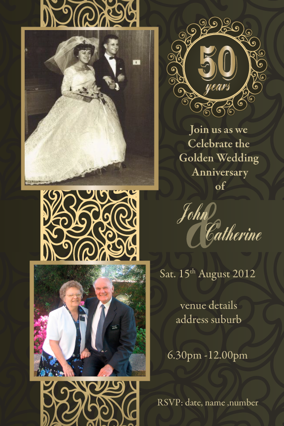 Anniversary Invitations - Blissful Years