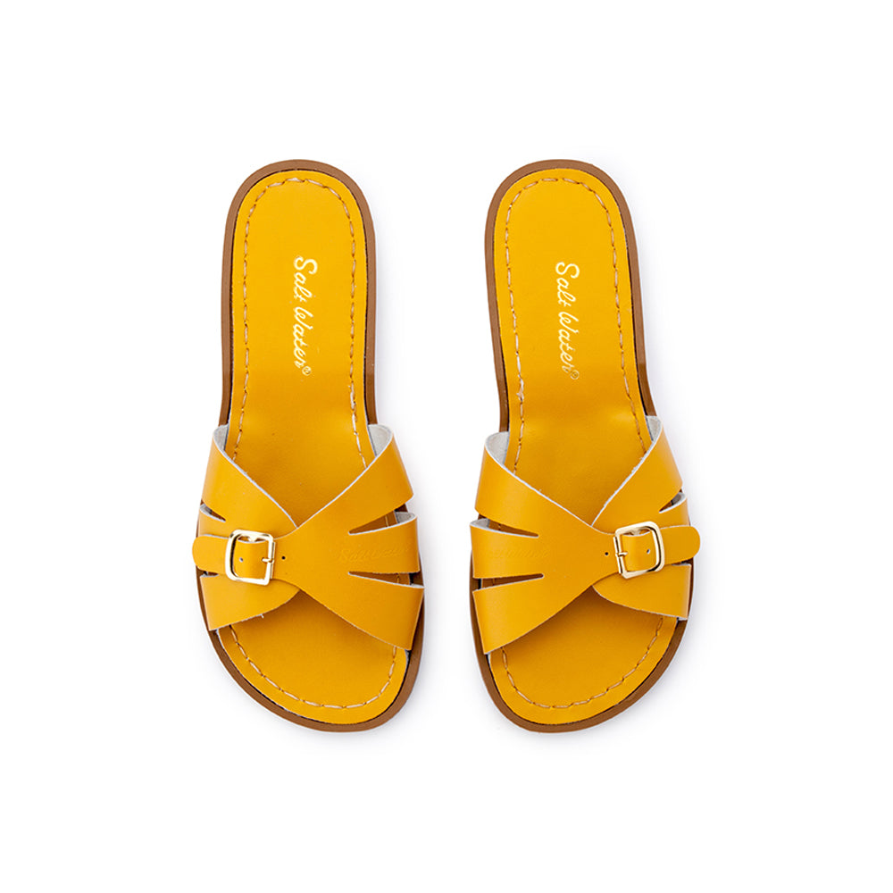 mustard sliders shoes