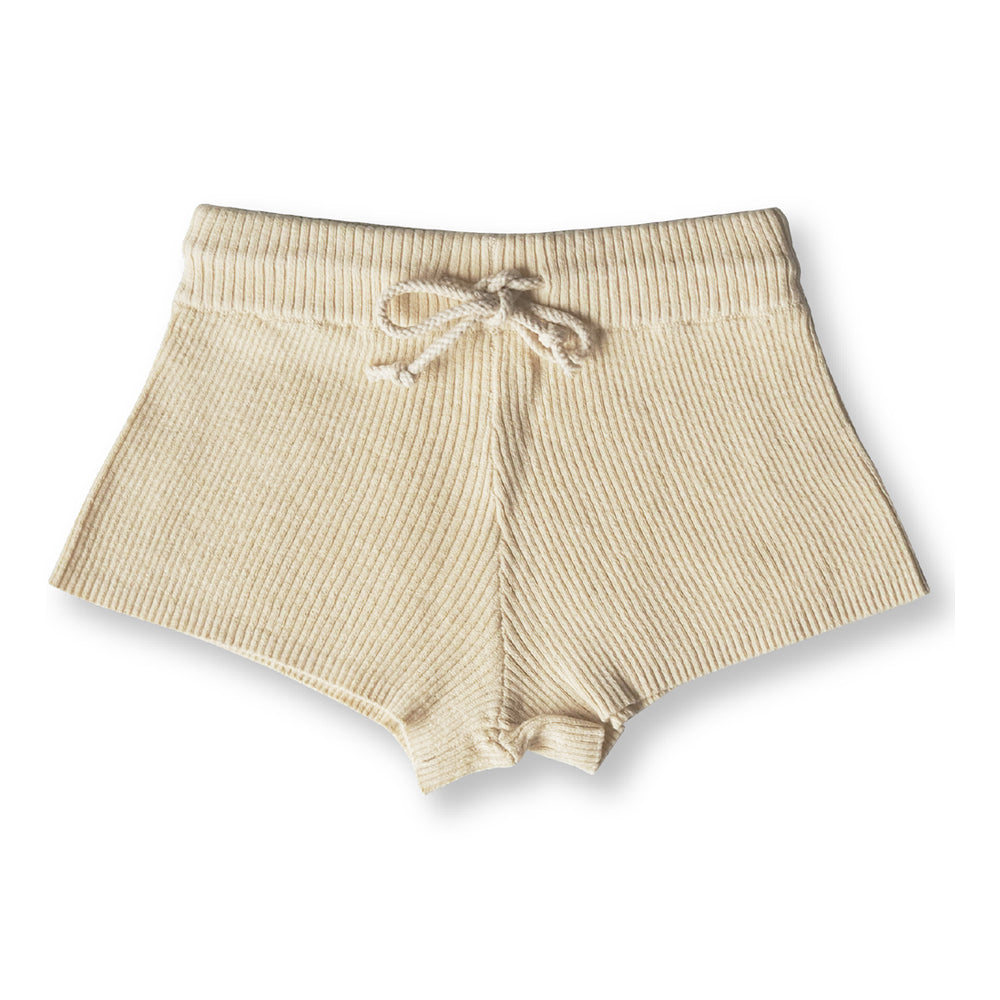 Ribbed seamless Shorts Lenis Beige 