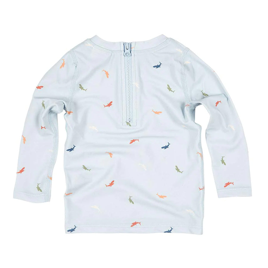 Toshi Swim Long Sleeve Rashie - Shark Tank – Daisy and Hen