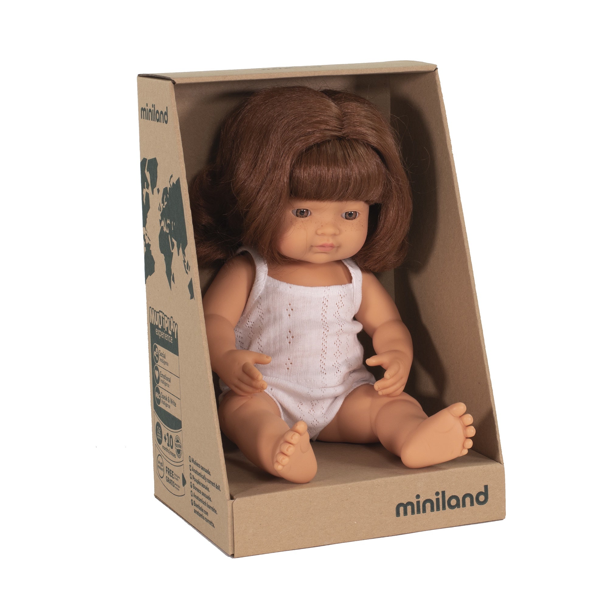 miniland caucasian girl 38cm