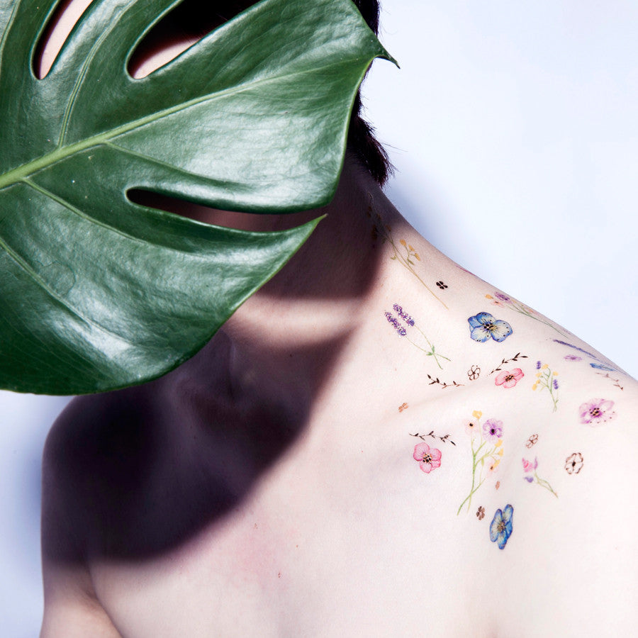 Monstera Leaves Temporary Tattoo  Cleo  Kin