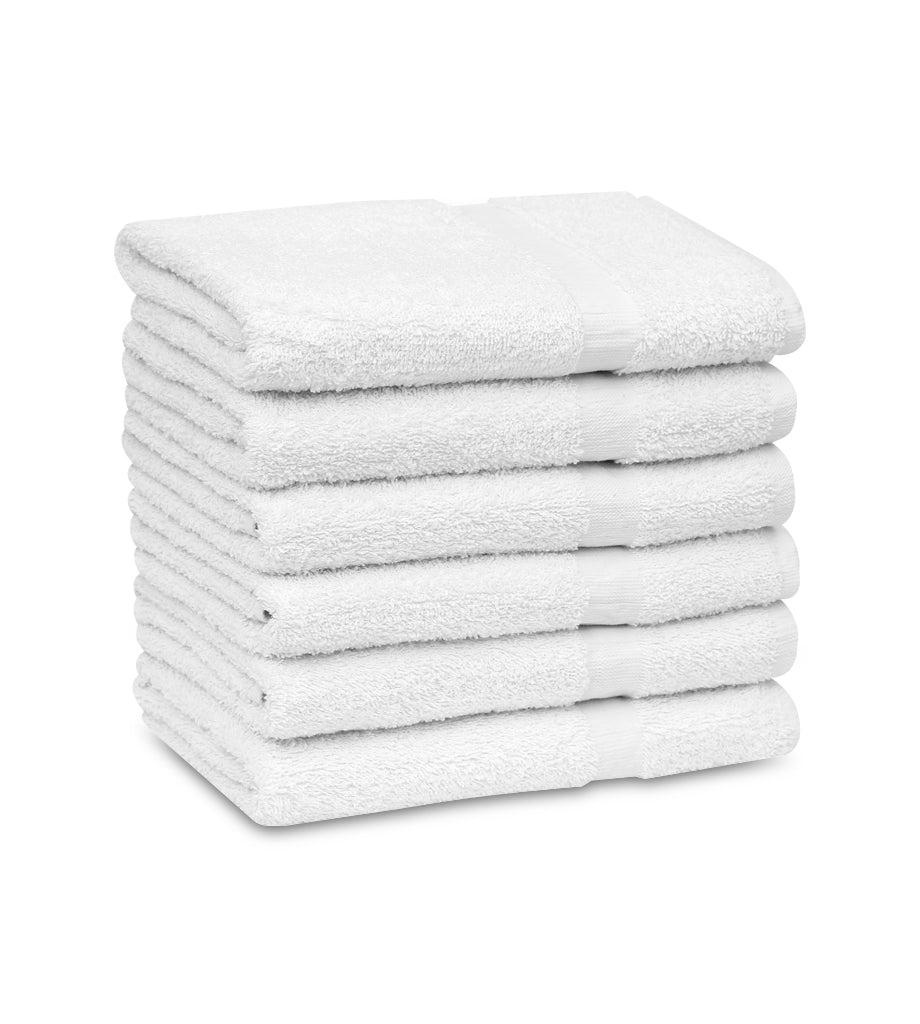 white hand towels