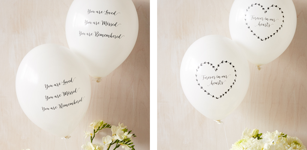 Balloon Funeral Favours