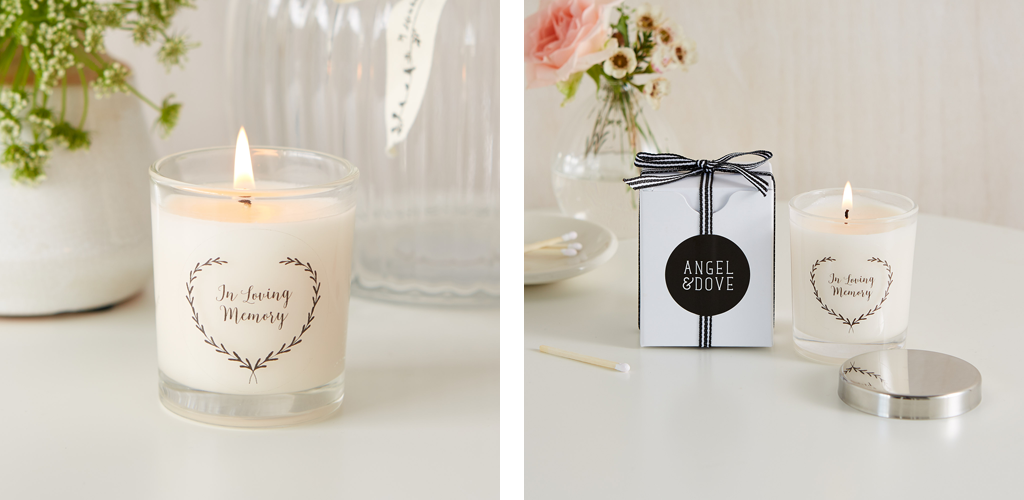 Candle Funeral Favours