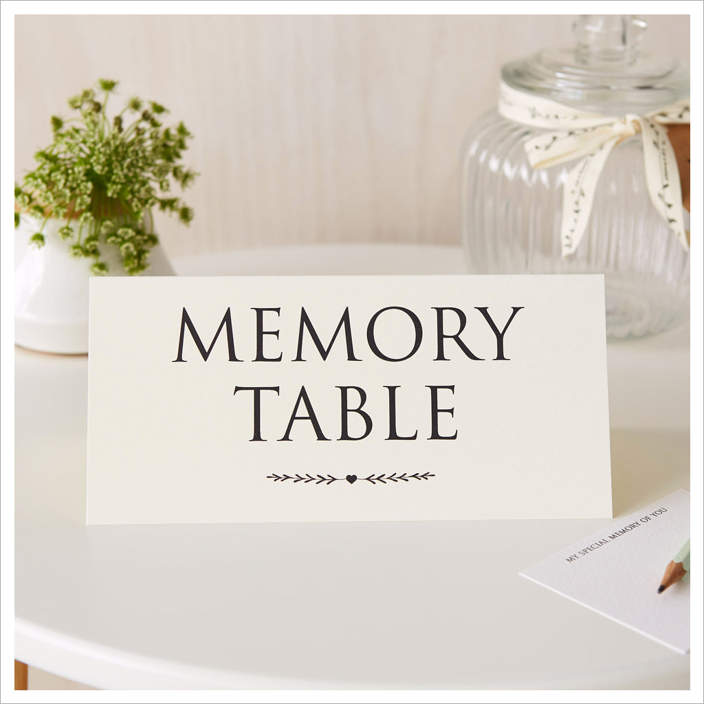 A4 Luxury Ivory Memory Book & 2 Sign Set for Funeral