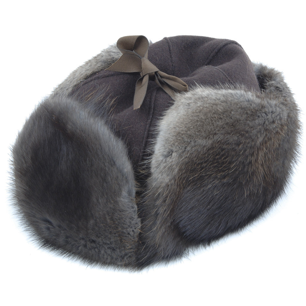 muskrat fur hat