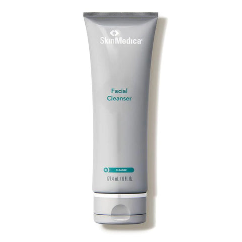A silver tube of SkinMedica Facial Cleanser