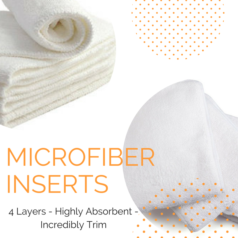 Microfiber Reusable Diaper Inserts