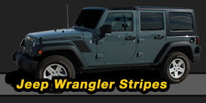 2007-2017 Jeep Wrangler Vinyl Graphics Decals Stripe Package Kits