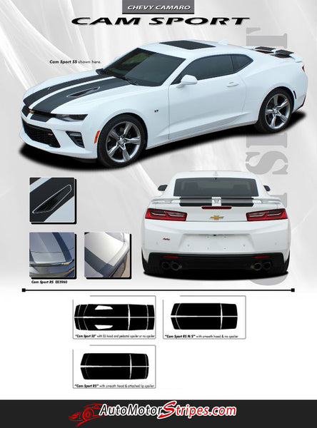 2018 2017 2016 Chevy Camaro Racing Stripes Decals Graphics