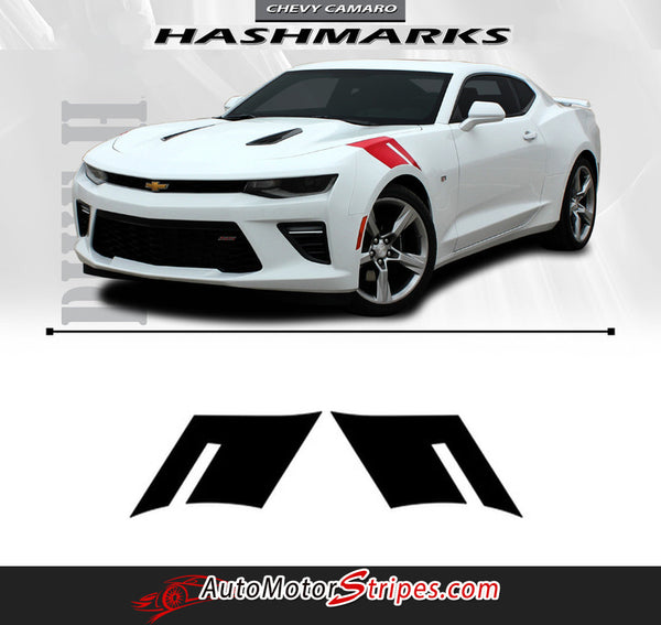 2018 2017 2016 Chevy Camaro Hood Stripes Decals Graphics | HASHMARKS ...