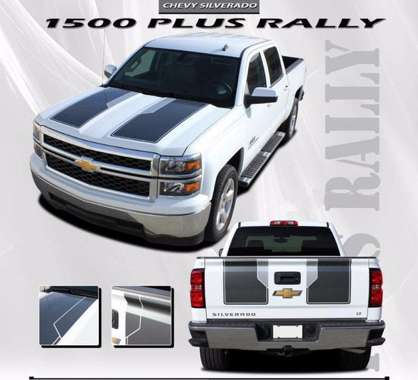 chevy silverado 1500 2500 truck vinyl graphics decals stripes hood rally edition racing striping 3m 1080 2013 204 2015 2016 2017 ams 1500rallyplus 01_grande