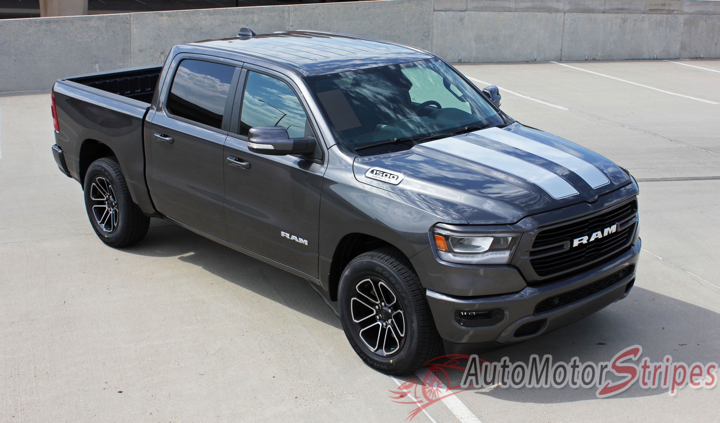 2019 2020 dodge ram hood racing stripes truck graphic