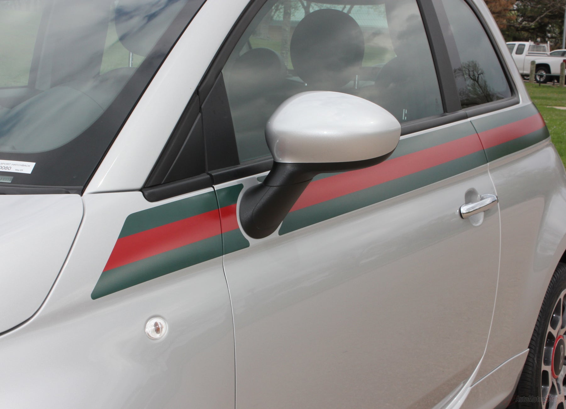 Monograph træner Kilde 2007-2018 Fiat 500 Italian Gucci Red Green Flag Upper Door Accent Stri |  Auto Motor Stripes Decals Vinyl Graphics and 3M Striping Kits