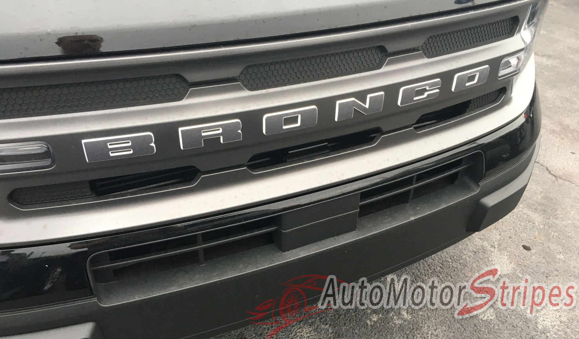 2021 2022 2023 Ford Bronco Sport Grill Emblem Letter Text Decals Vinyl Graphics Auto Motor