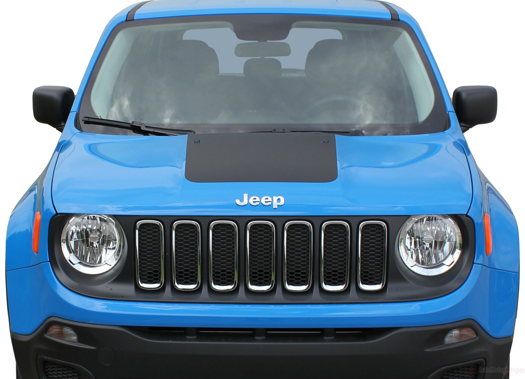 14 21 Jeep Renegade Trailhawk Hood Decal Stripe Vinyl Graphic Auto Motor Stripes Decals Vinyl Graphics And 3m Striping Kits