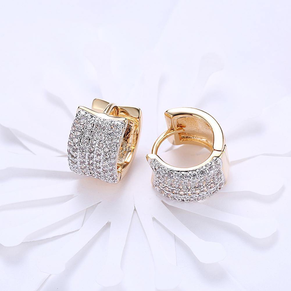 Swarovski Crystals 15mm Pave Huggie Earrings