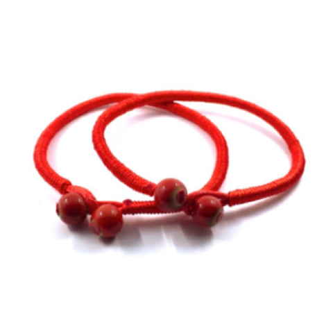 The Original Lucky Ceramic Red String Bracelets [Set of 2