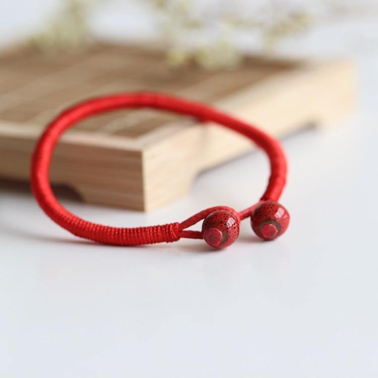 The Original Lucky Ceramic Red String Bracelets [Set of 4]