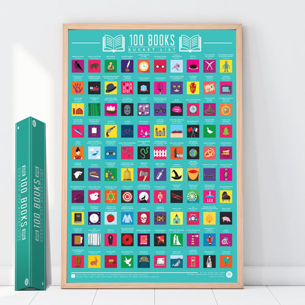 100 Essential Novels Scratch Off Chart Uk