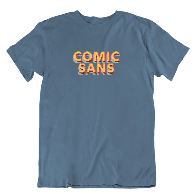 Comic Sans Fan T-shirt - The Literary Gift Company
