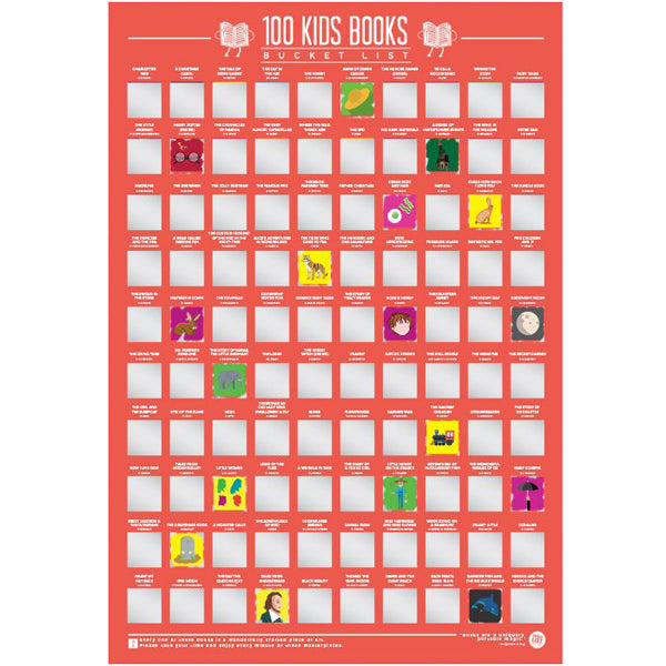 100 Essential Novels Scratch Off Chart Uk