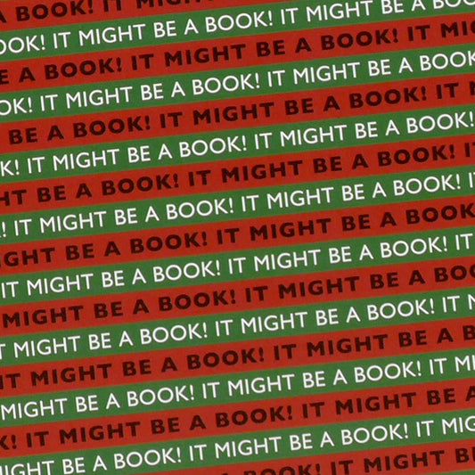 It Might Be A Book! Wrapping Paper Blue/Green – The Literary Gift