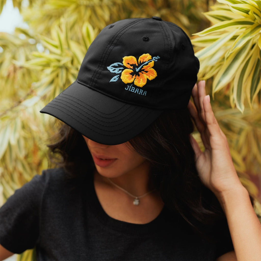 Jíbara d'Maga Flower Hat - Black