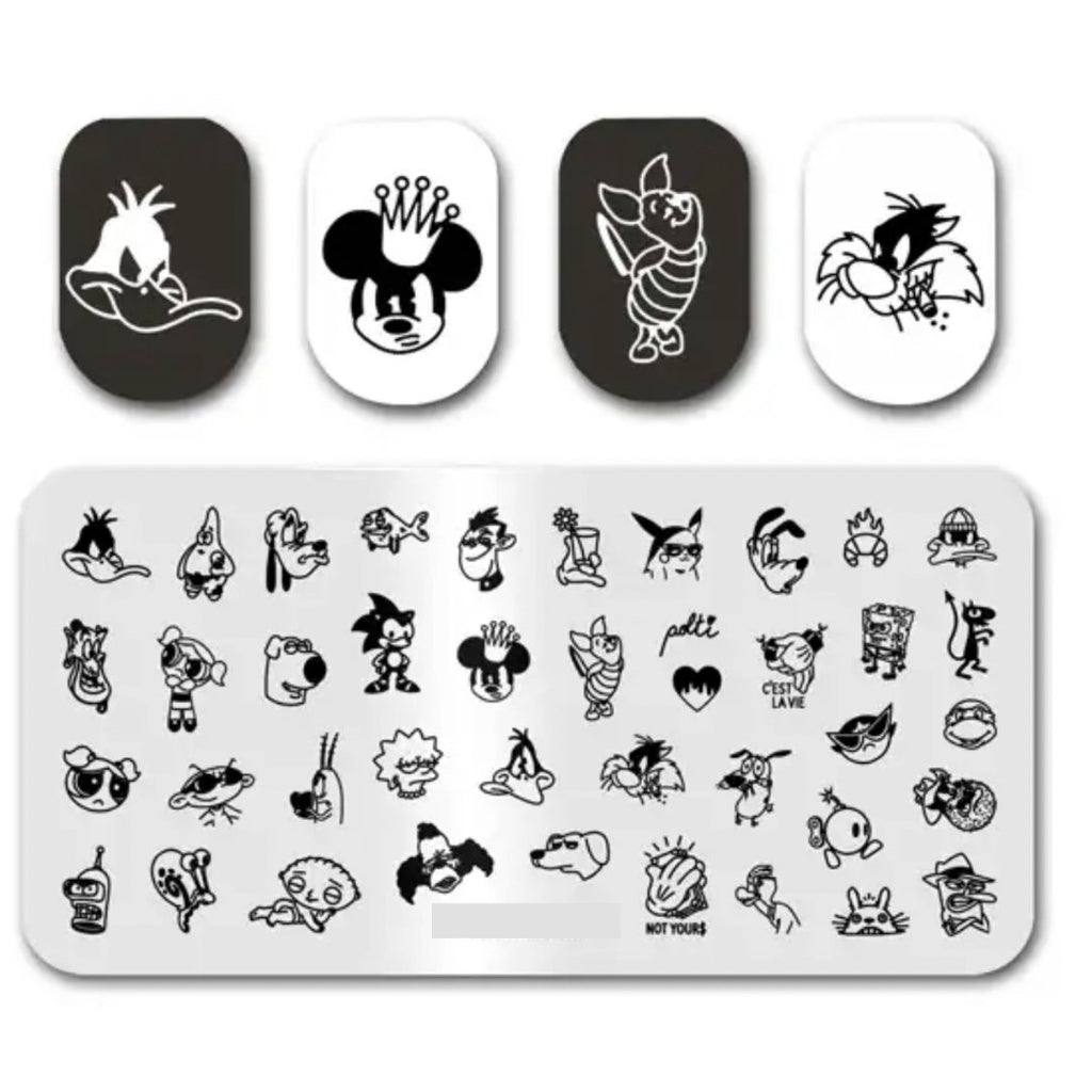 Lilo Stitch Ohana Stamping Plate – Cordoza Nail Supply