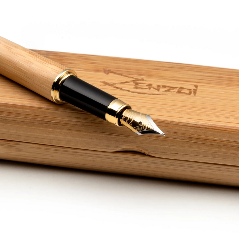 Wooden Fountain Pen Vintage Pens Writing Pens Fancy Luxury Bamboo 0.5 Mm -  eBay