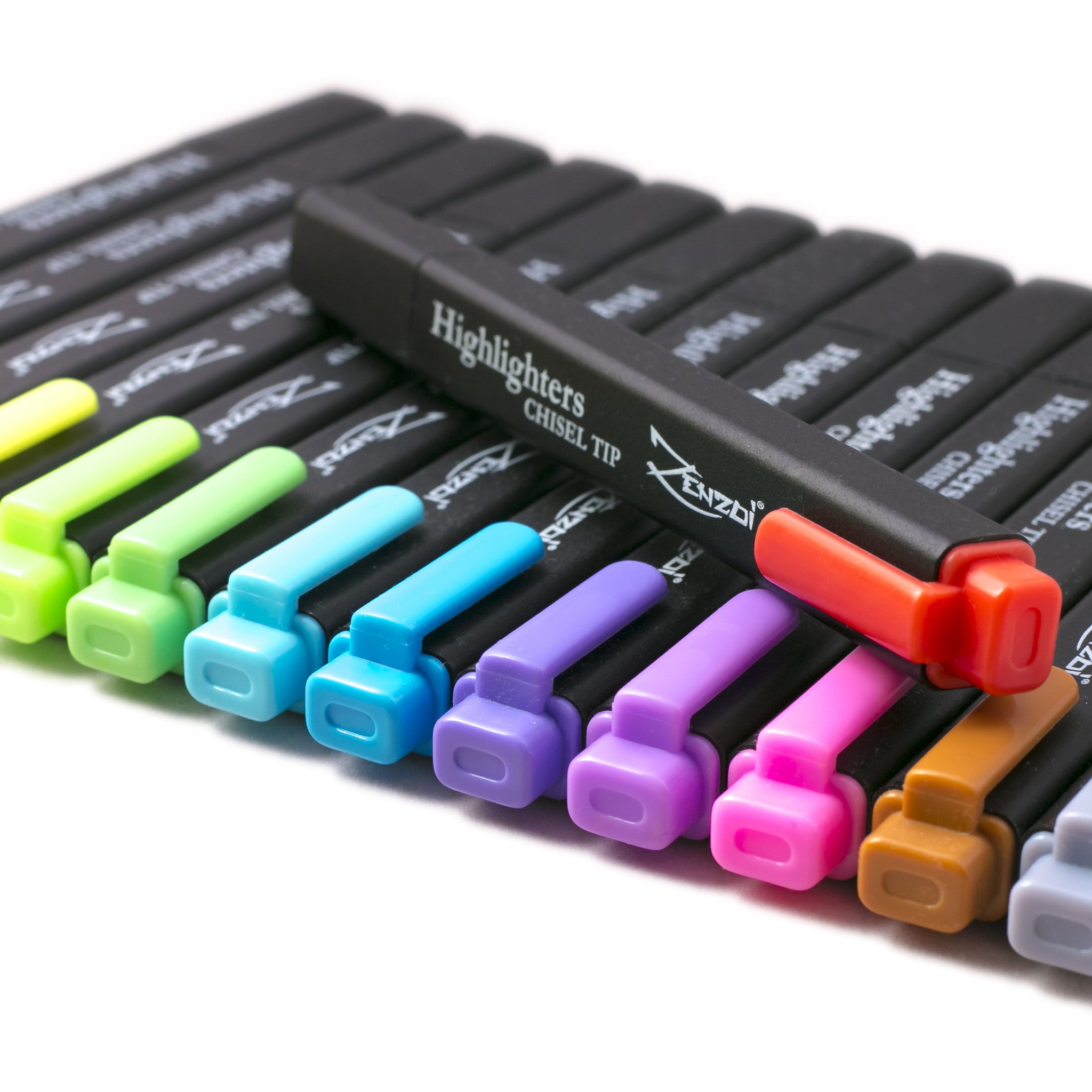 Highlighter Markers 14 Unique Colors Fluorescent, Classic & Pastel C