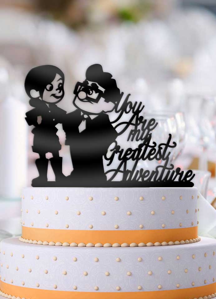 Carl And Ellie You Are My Greatest Adventure Cake Topper