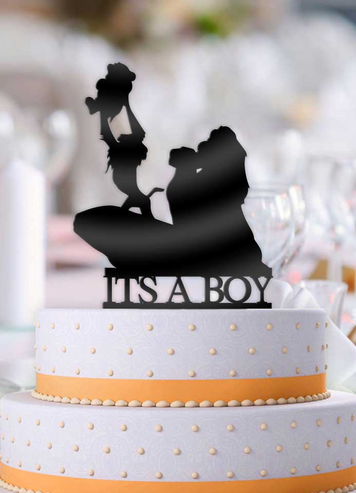 Disney Lion King Its A Boy Baby Shower Cake Topper