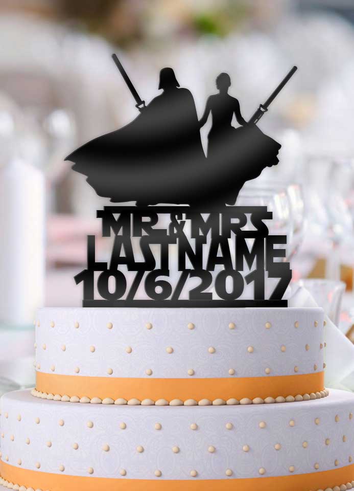 star wars wedding cake toppers